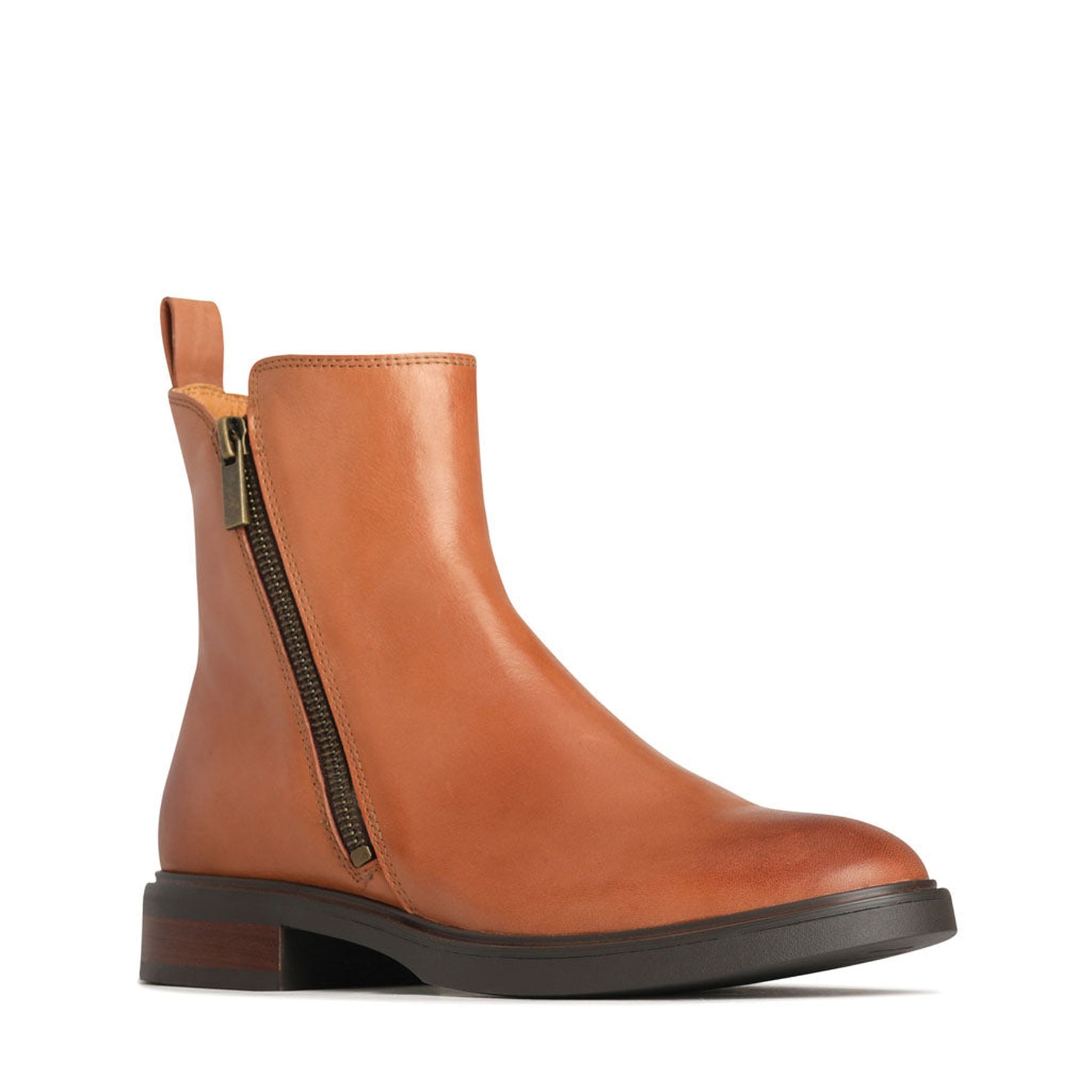 Blaine leather ankle top boot