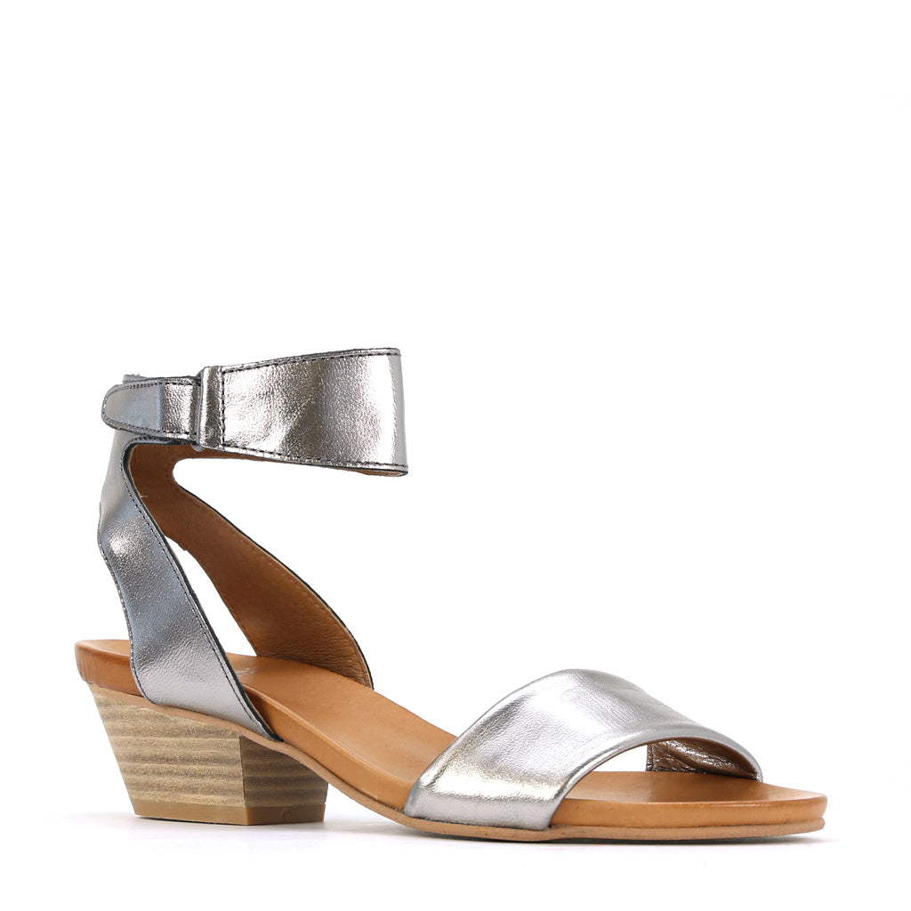 CUBO - EOS Footwear - Ankle Strap Sandals #color_pewter