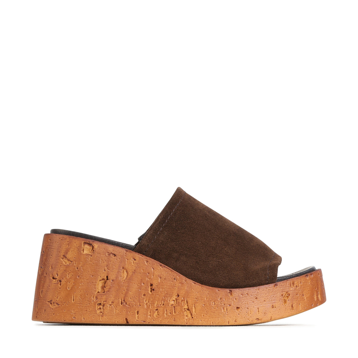 EOS Footwear Caria Leather Slide in Chestnut-suede
#Color_Chestnut-suede