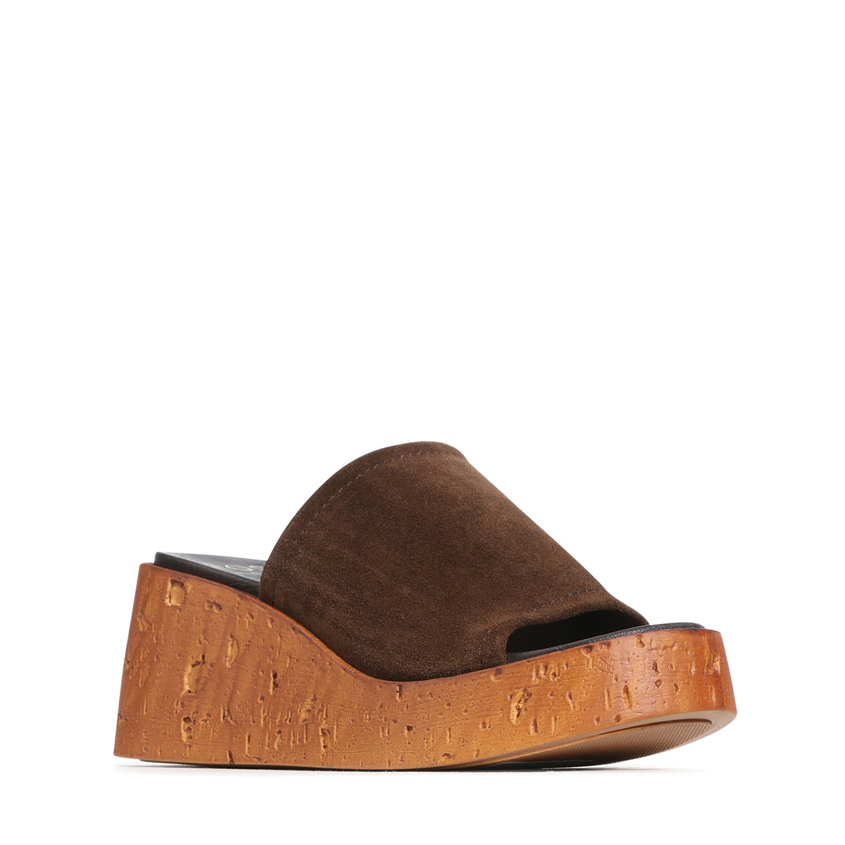 EOS Footwear Caria Leather Slide in Chestnut-suede
#Color_Chestnut-suede