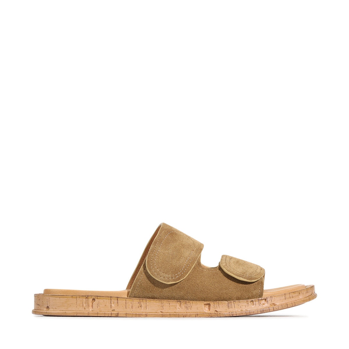 EOS Footwear Cera Leather Slide in Olive-suede
#Color_Olive-suede
