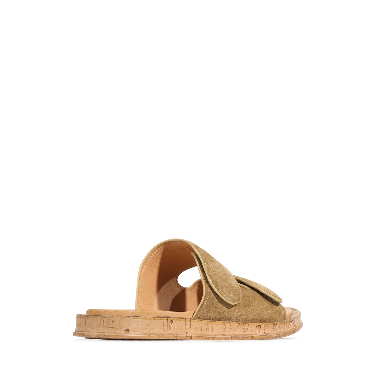 EOS Footwear Cera Leather Slide in Olive-suede
#Color_Olive-suede
