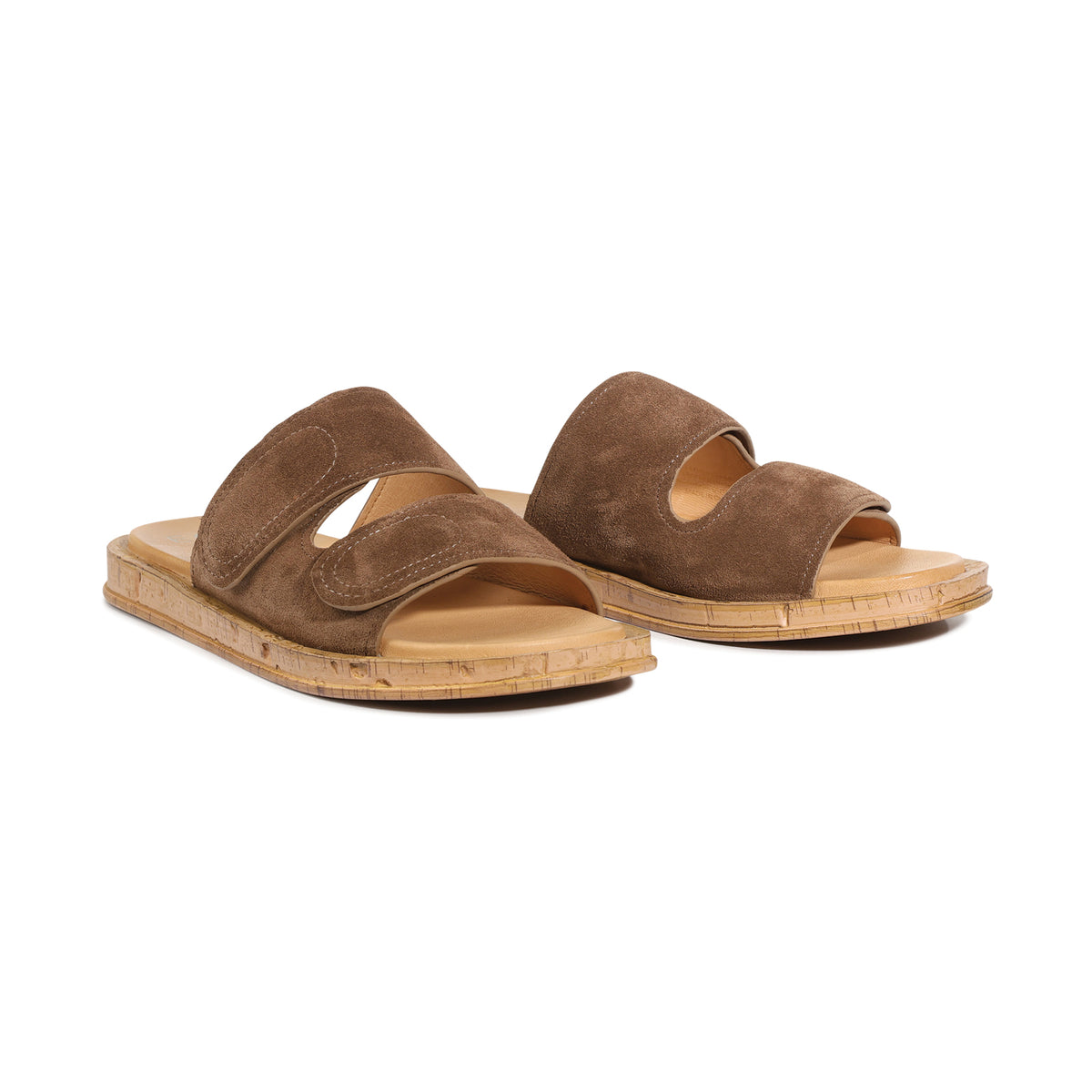 EOS Footwear Cera Leather Slide in Pecan-suede
#Color_Pecan-suede