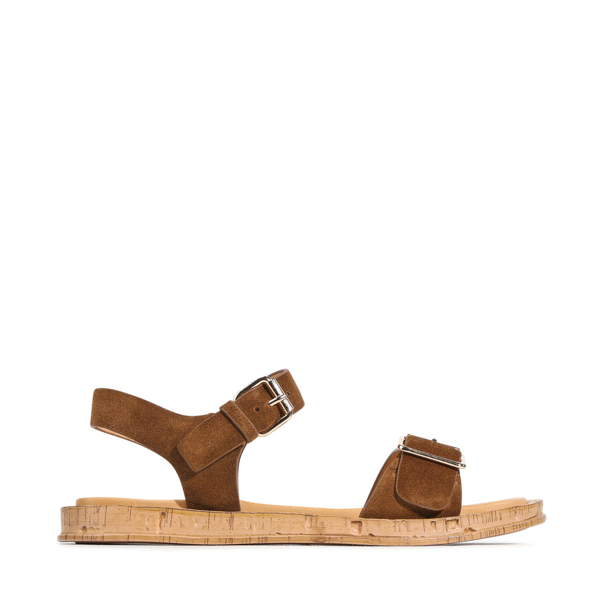 EOS Footwear Cerena Leather Sandal in Tobacco-suede
#Color_Tobacco-suede