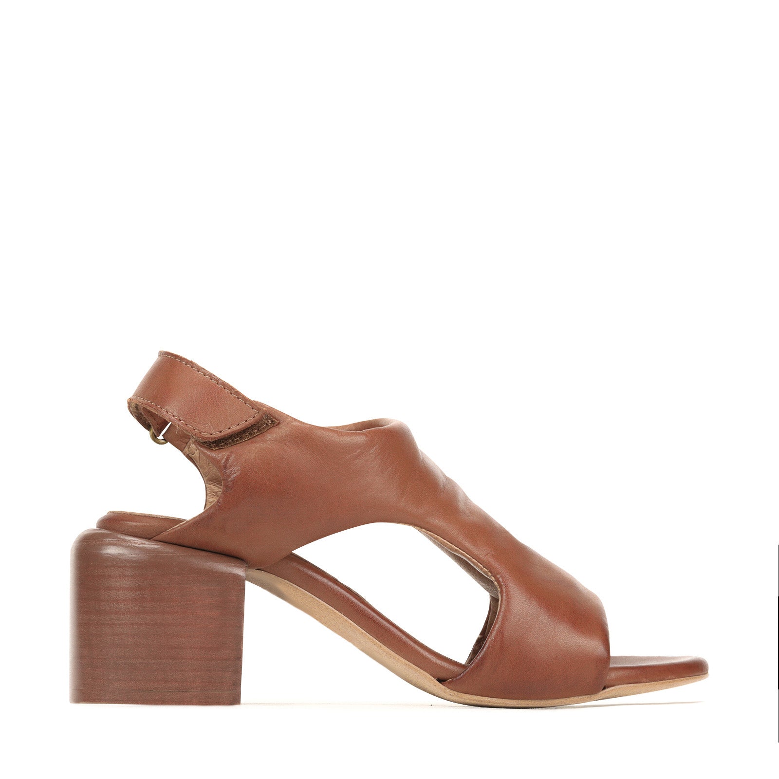 CHARICE BLOCK HEEL SANDAL LEATHER