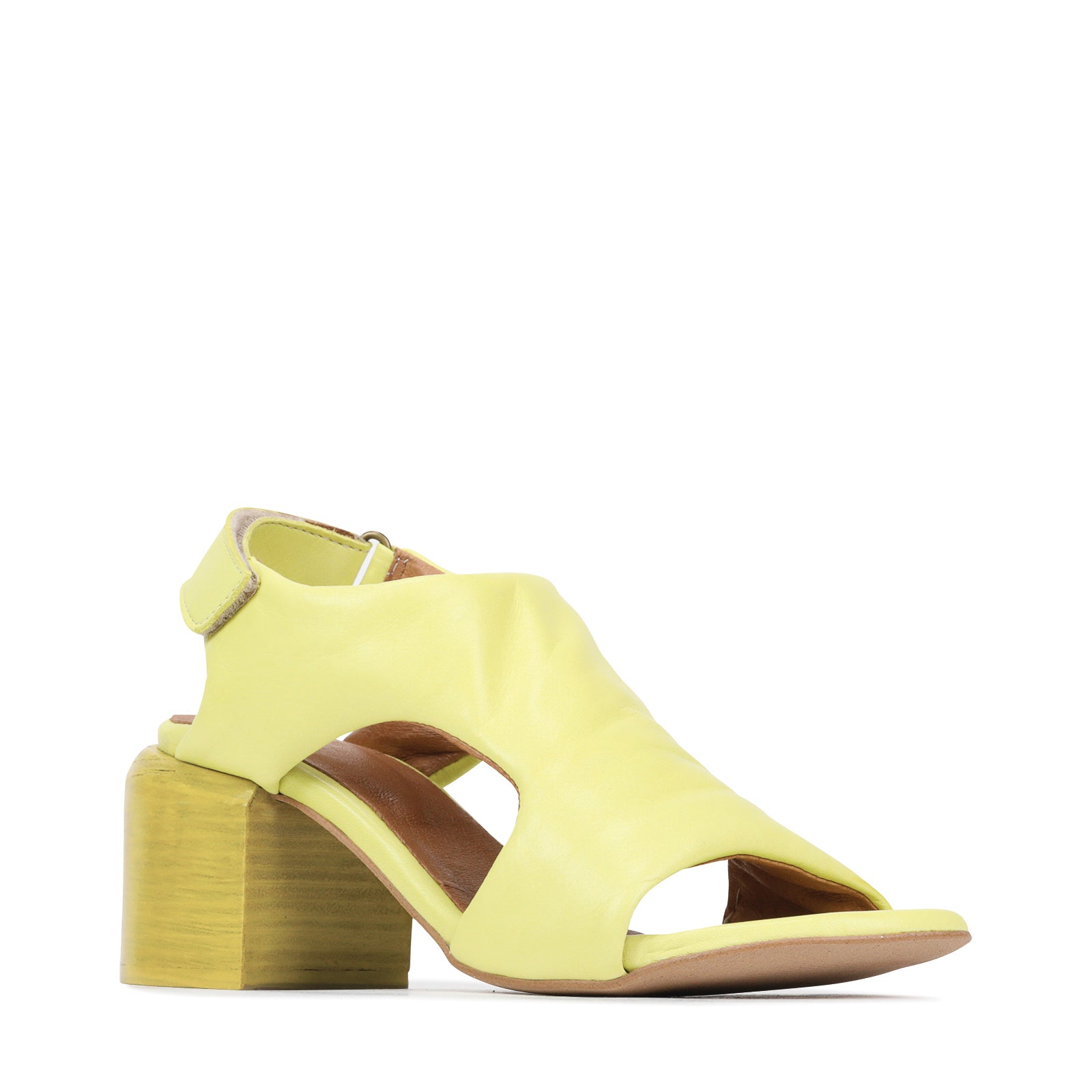 CHARICE BLOCK HEEL SANDAL LEATHER