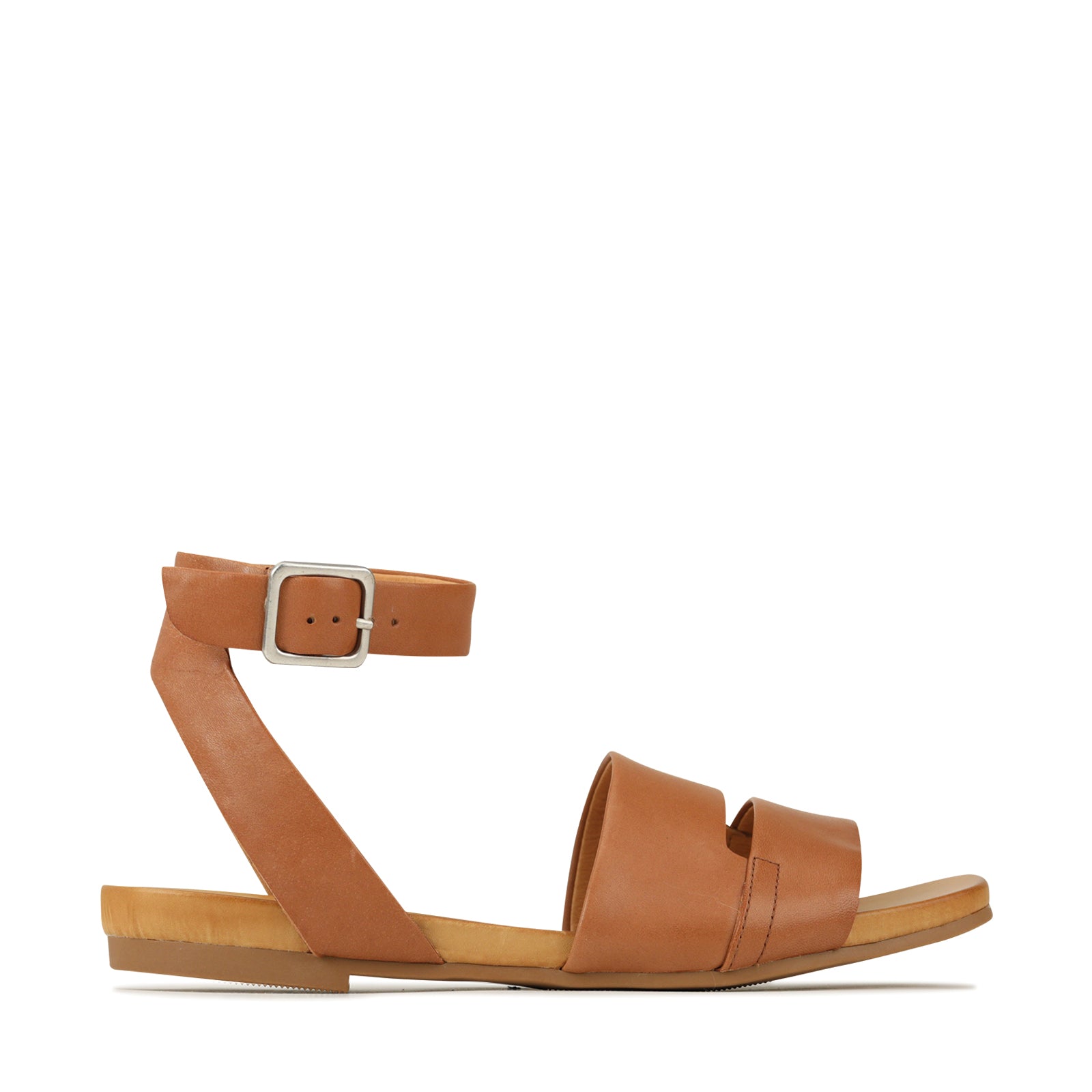 Tan on sale strappy flats