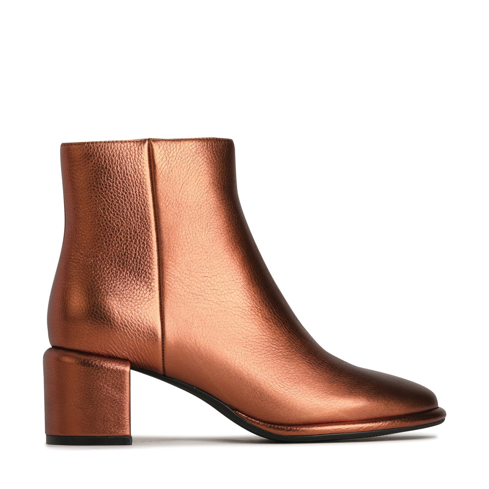 WOMEN'S NEO ANKLE BOOT IN BRONZE BROWN CALFSKIN