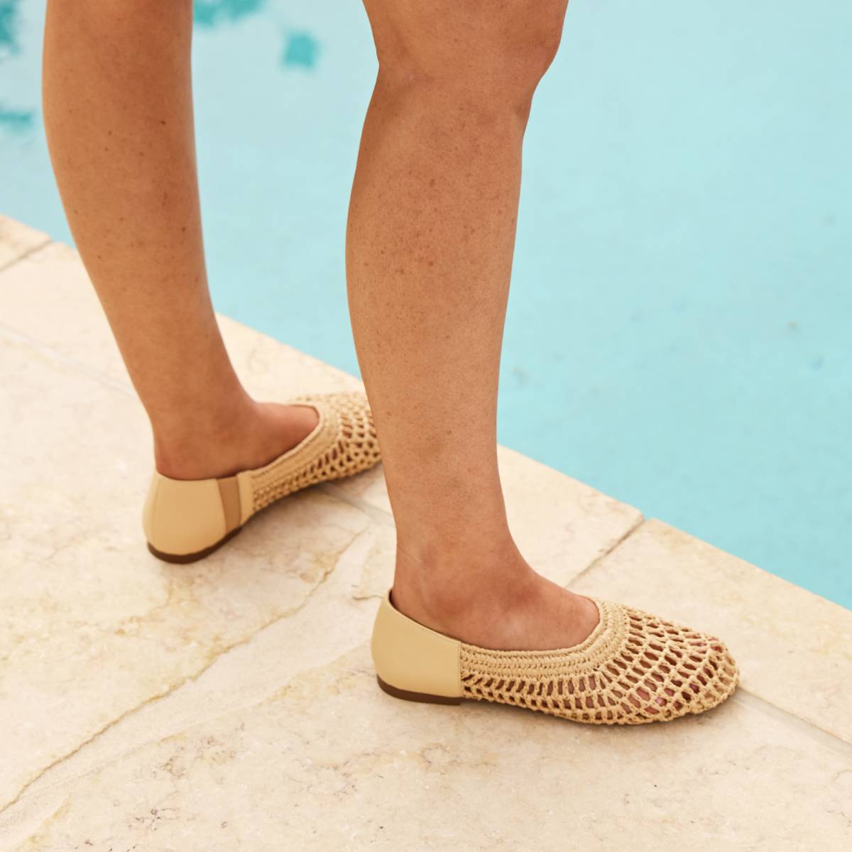EOS Footwear Delume Ballet Flat in Natural
#Color_Natural