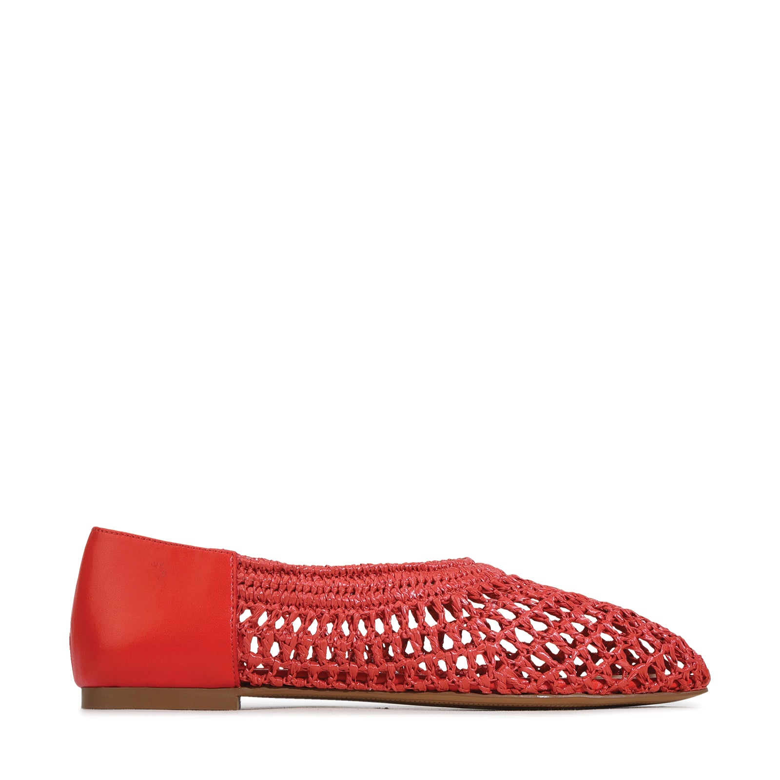 EOS Footwear Delume Ballet Flat in Red
#Color_Red