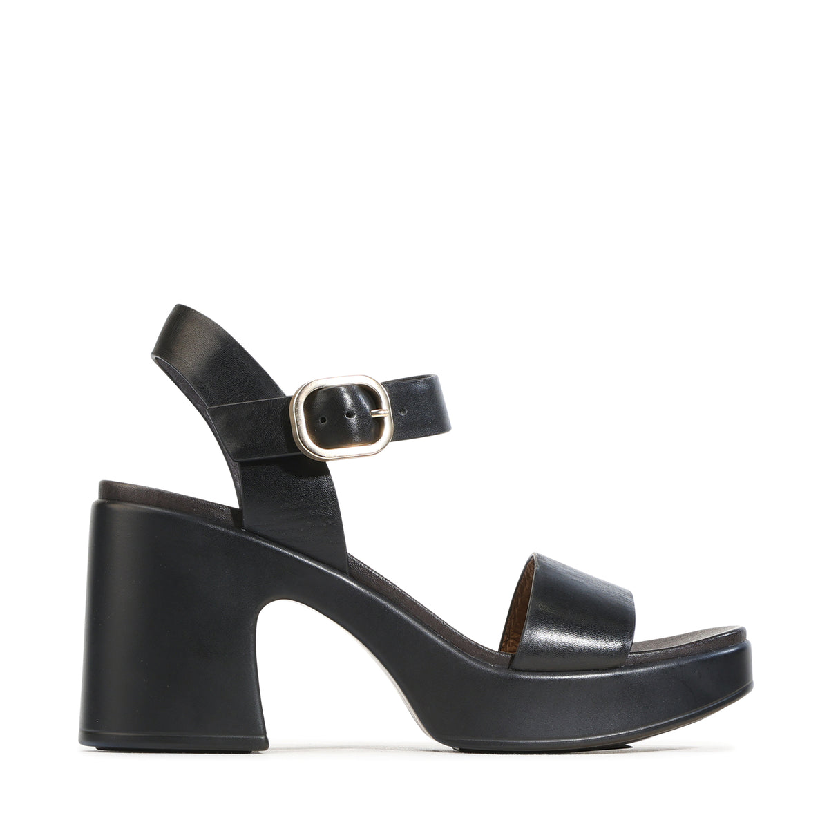 EOS Footwear Doli Leather Block Heel in Black
#Color_black