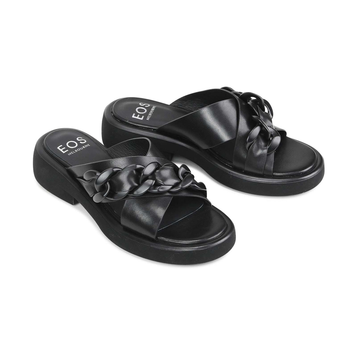 EOS Elease | Women Slide Sandals | Crossover Slide On