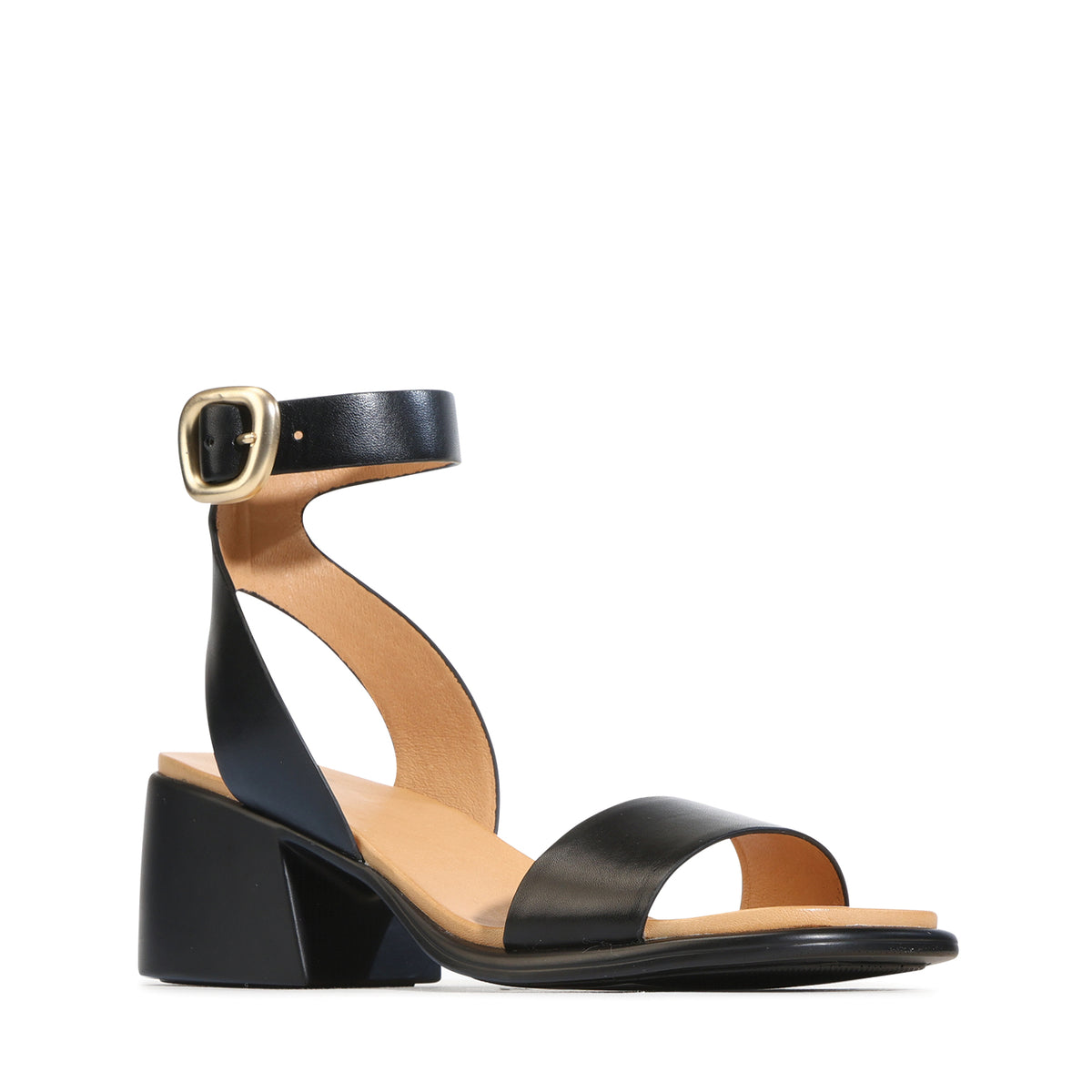 EOS Footwear Estrela Leather Sandal in black
#Color_black