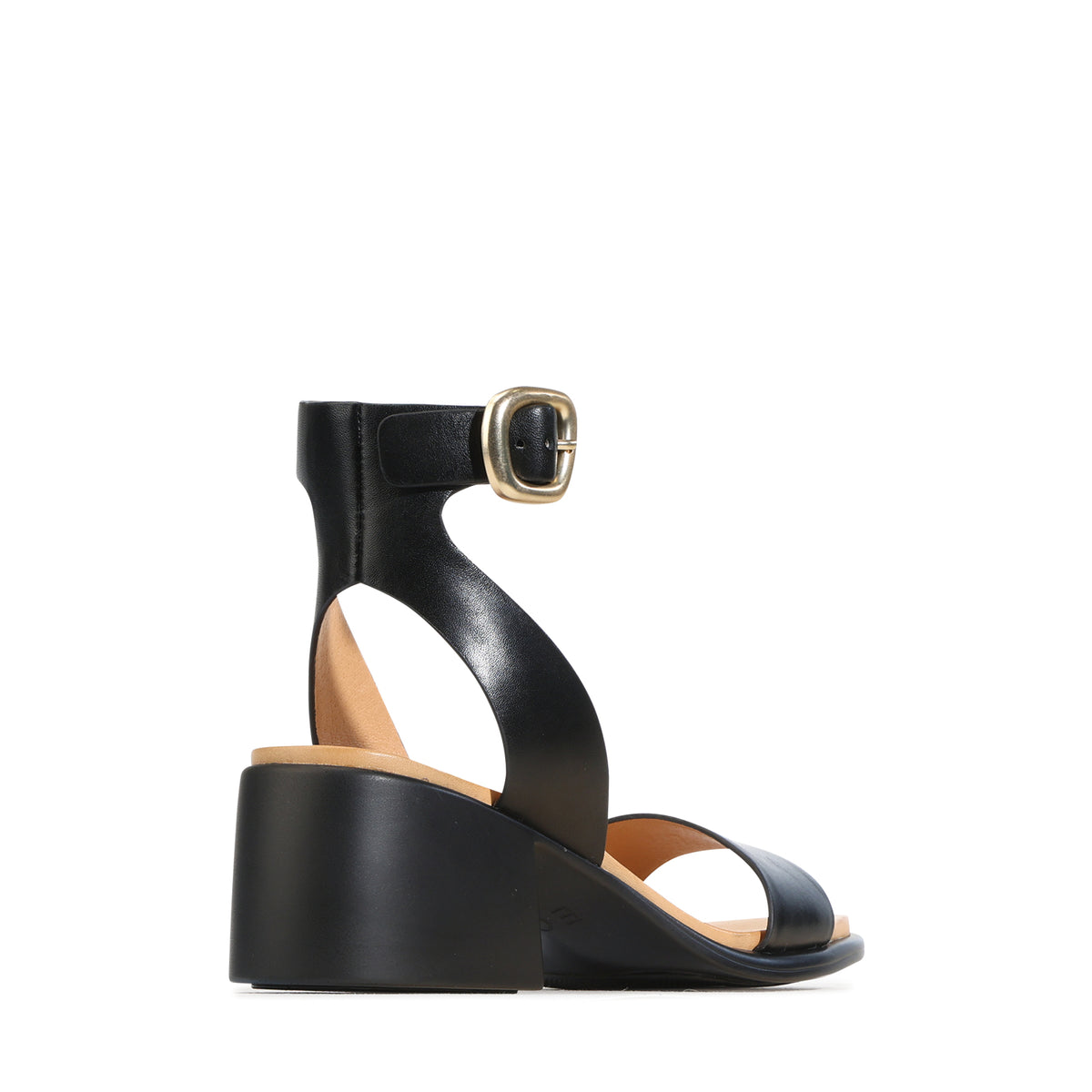 EOS Footwear Estrela Leather Sandal in black
#Color_black