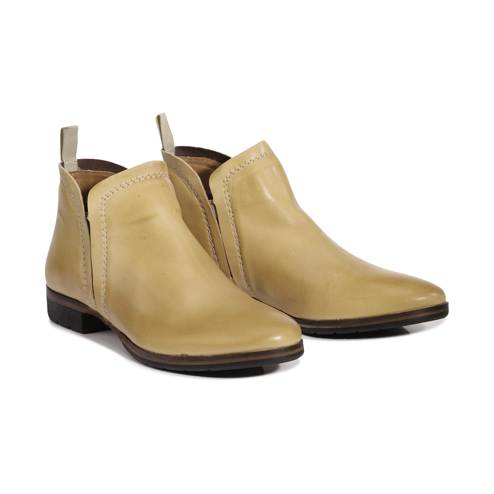 Gaid Leather Ankle Boots - EOS Footwear - Ankle Boots #color_sand