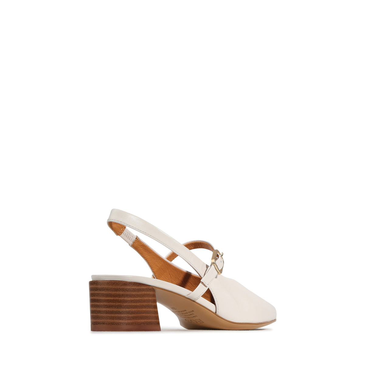 EOS Footwear Hattis Leather Slingback Heel in bone
#Color_bone