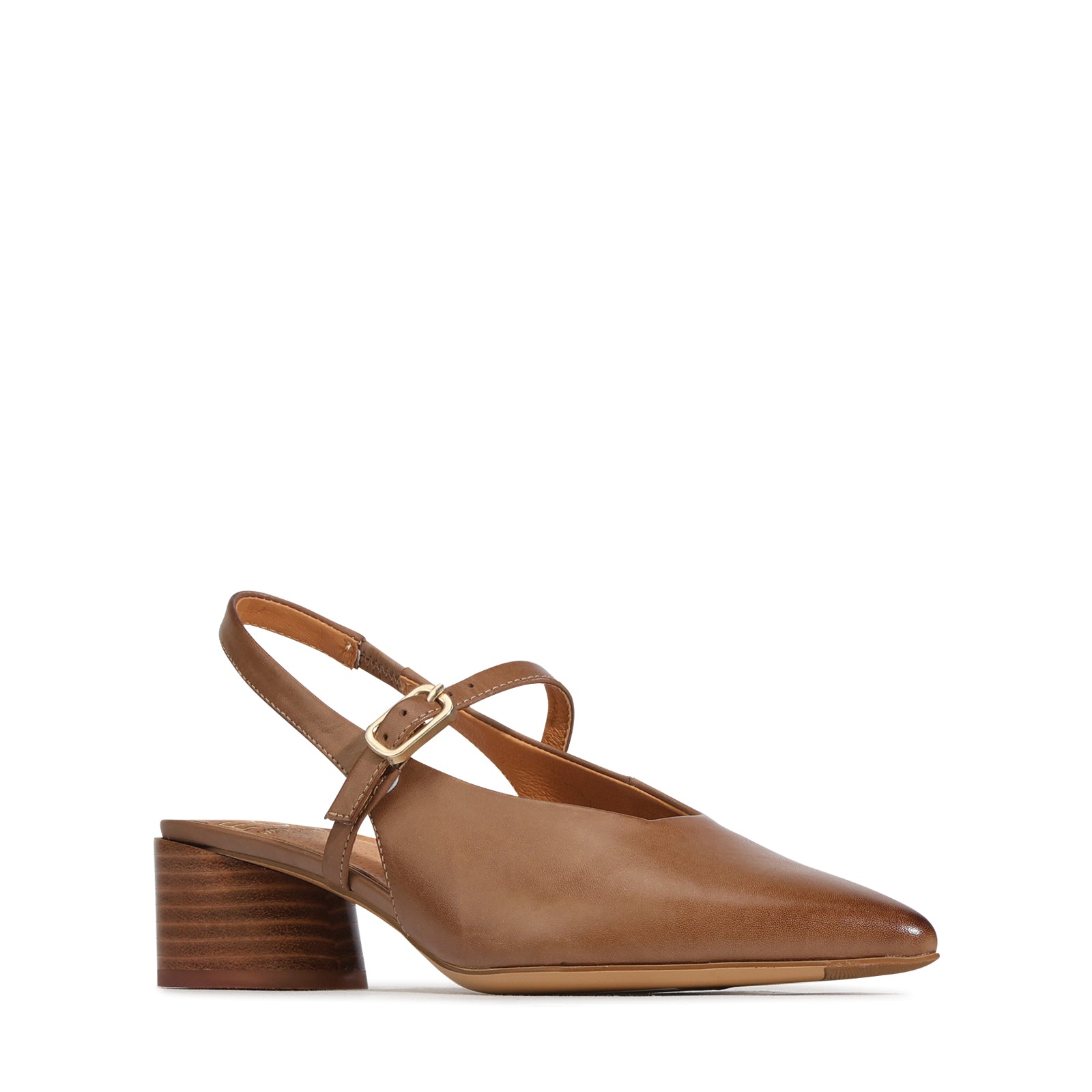 EOS Footwear Hattis Leather Slingback Heel in pecan
#Color_pecan
