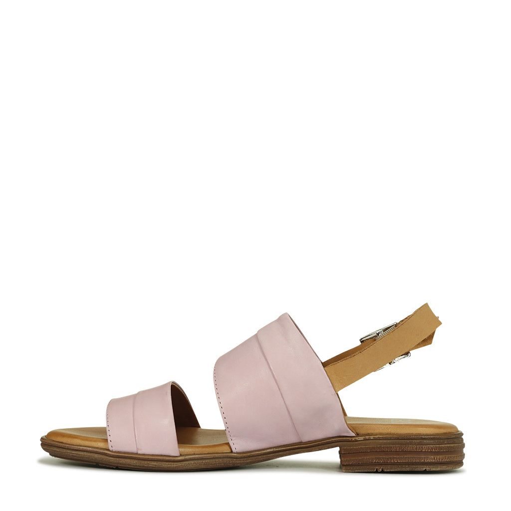 Ilosk Leather Sling Back Sandals White