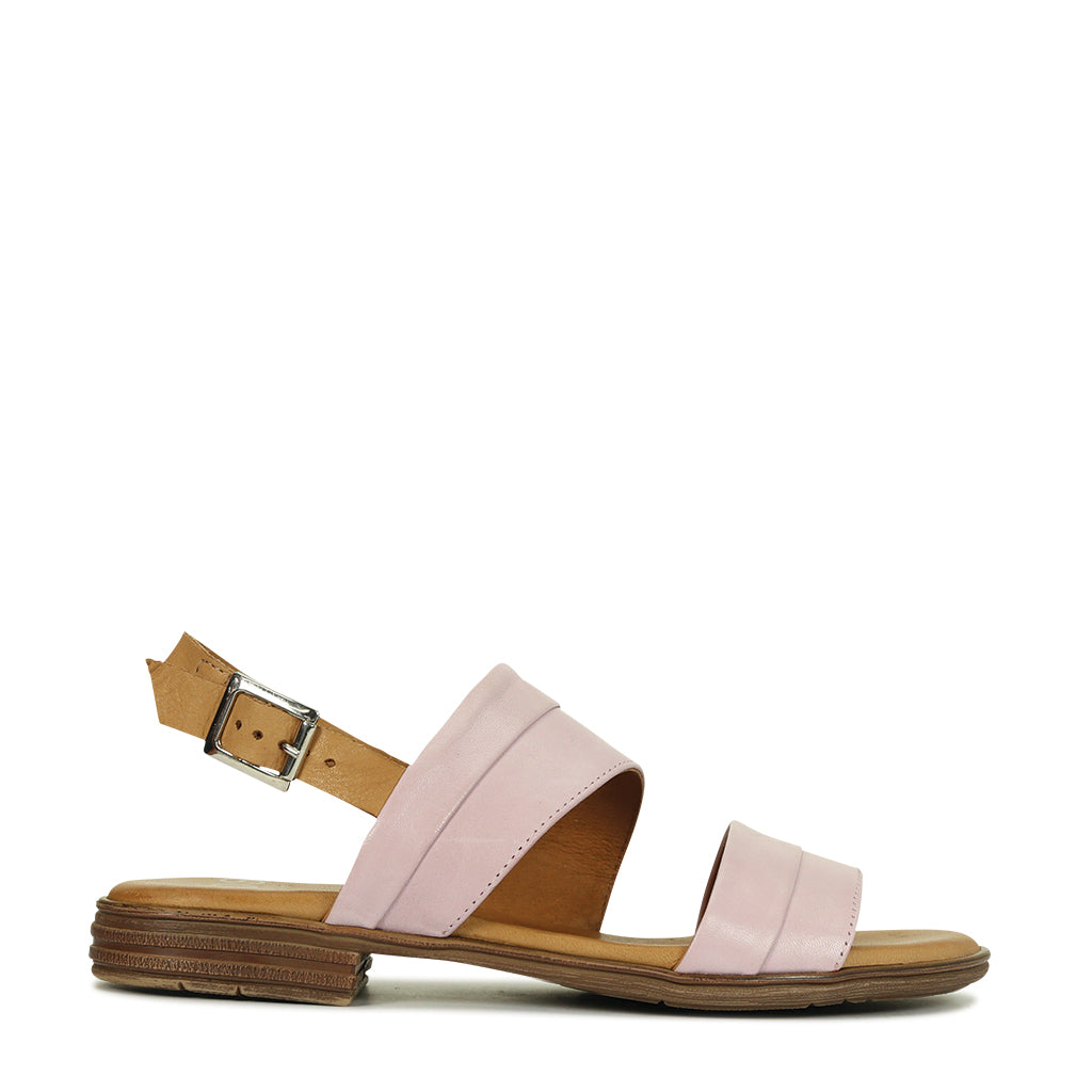 Ilosk Leather Sling Back Sandals White