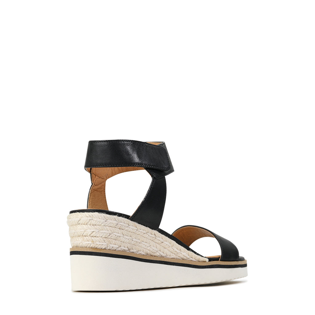 LAZARUS - EOS Footwear - Ankle Strap Sandals #color_Black