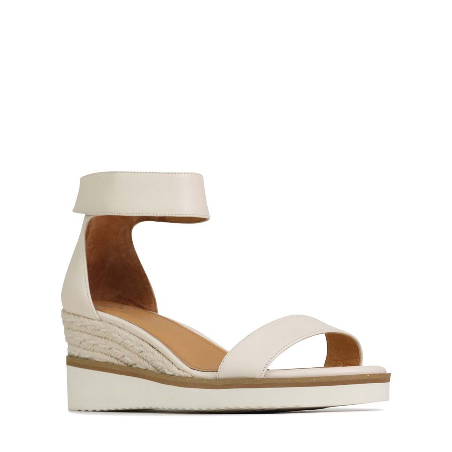 LAZY - EOS Footwear - Ankle Strap Sandals #color_bone