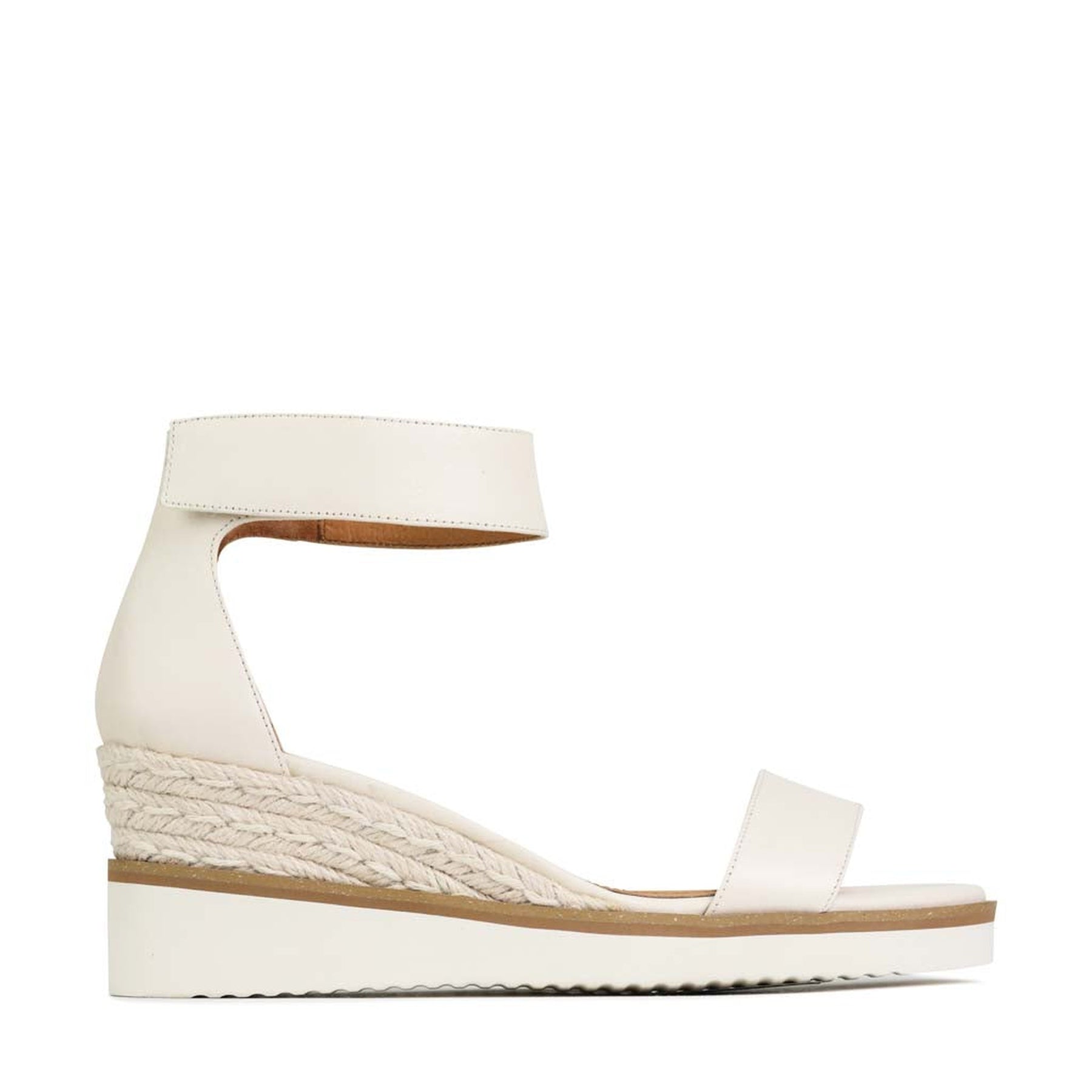 LAZY - EOS Footwear - Ankle Strap Sandals #color_bone