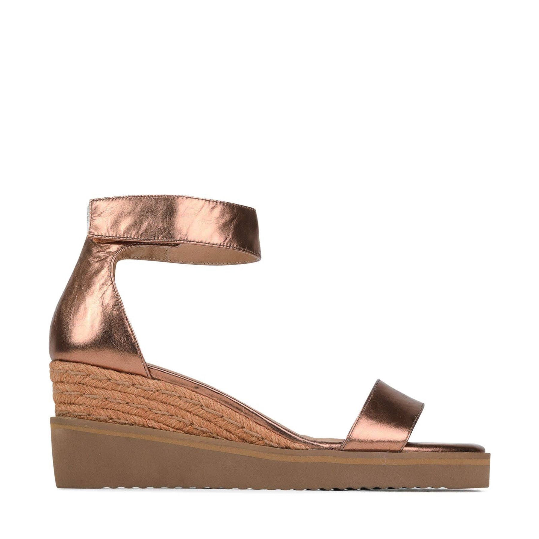 LAZY - EOS Footwear - Ankle Strap Sandals #color_copper