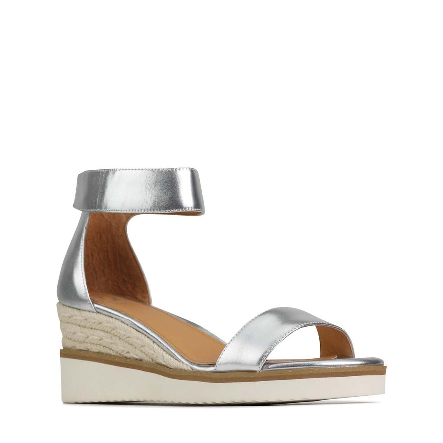 LAZY - EOS Footwear - Ankle Strap Sandals #color_silver