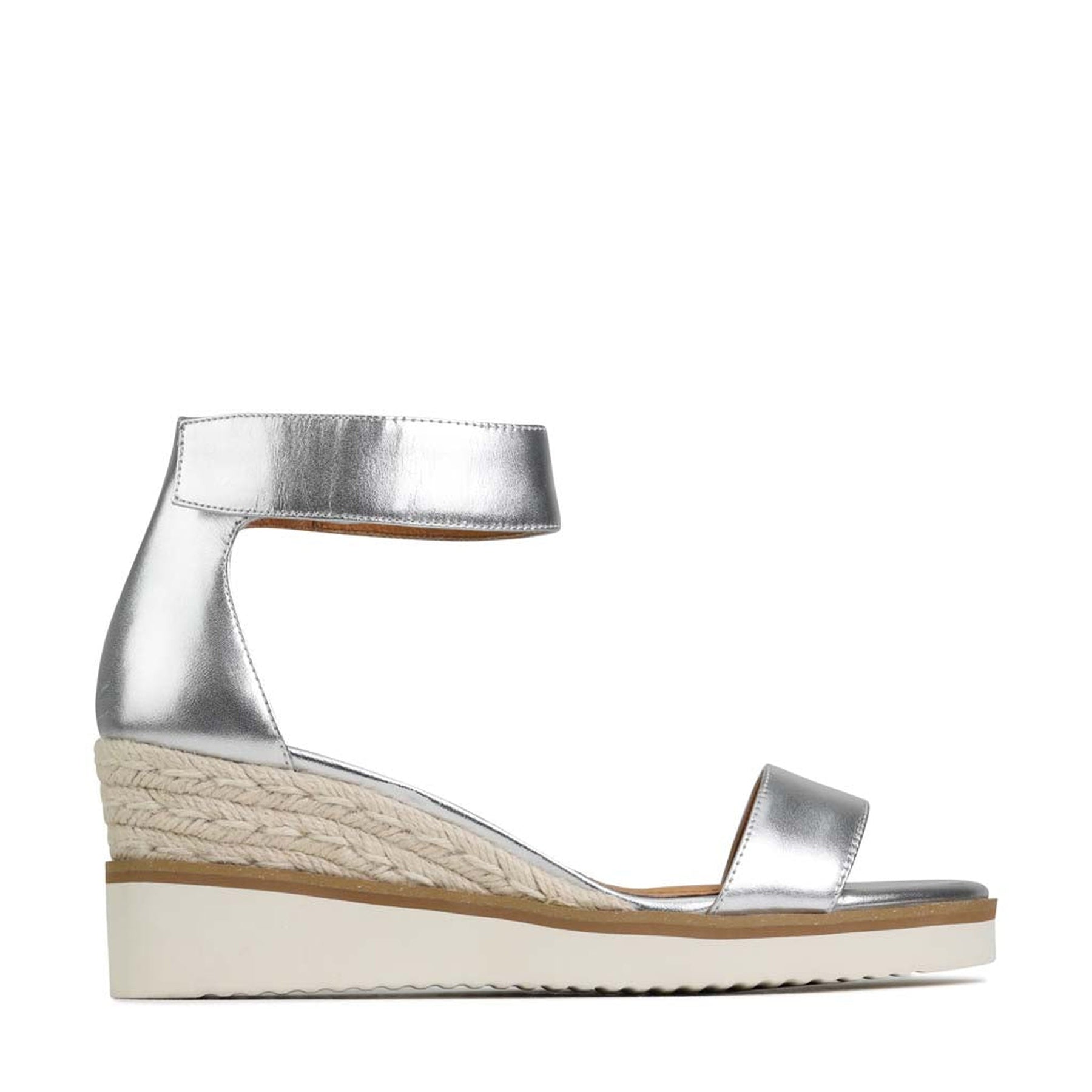 LAZY - EOS Footwear - Ankle Strap Sandals #color_silver