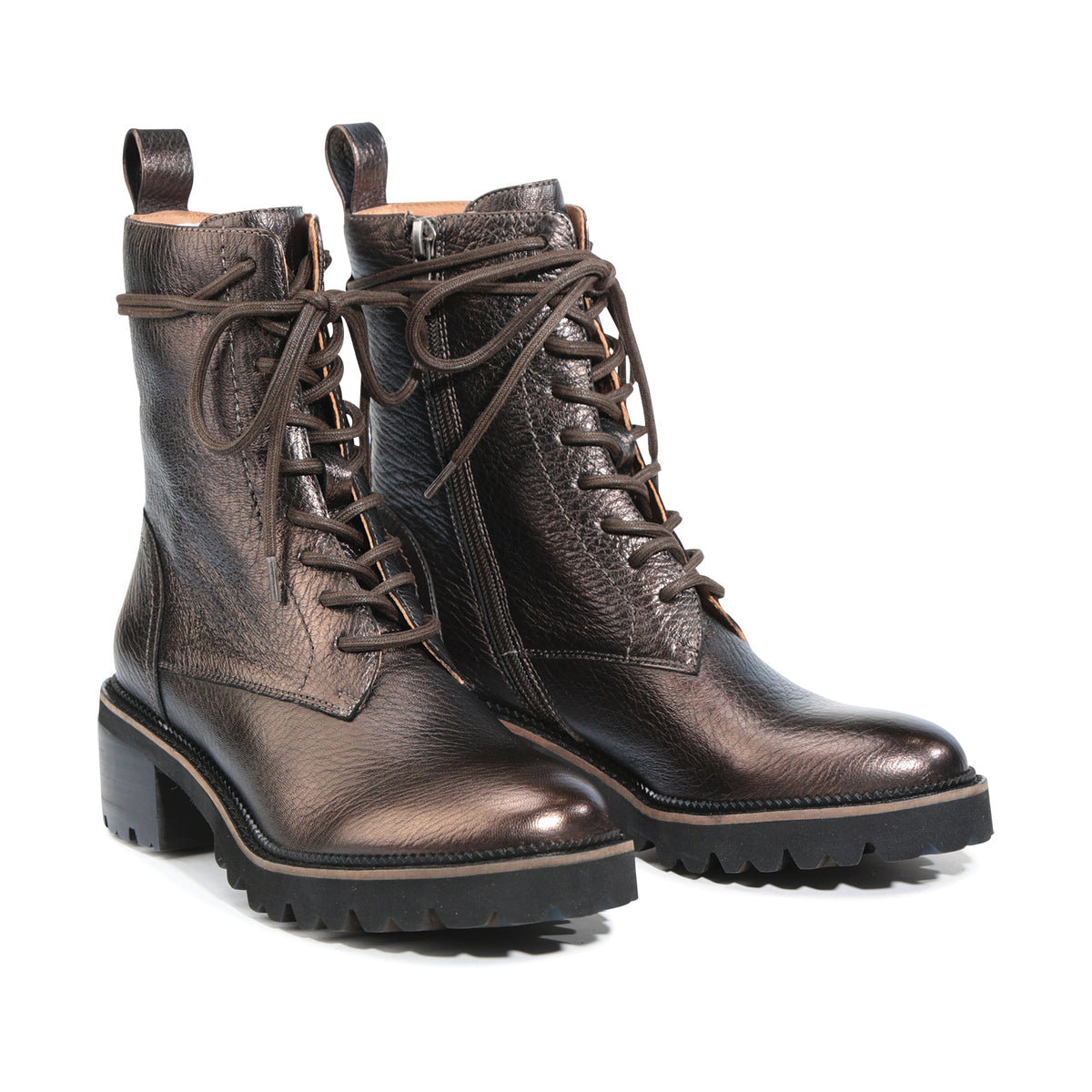 EOS Footwear Linata | Women's Combat Style Boots | Lace-Up with Buckle