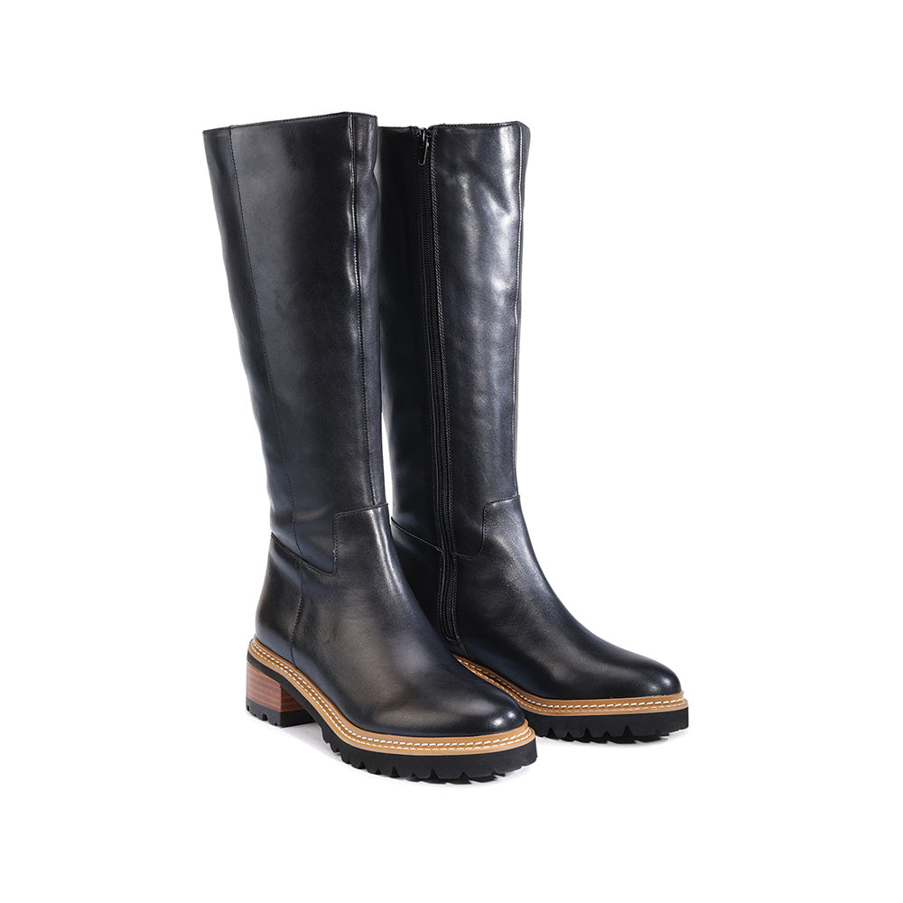 LINDETA LEATHER LONG BOOTS