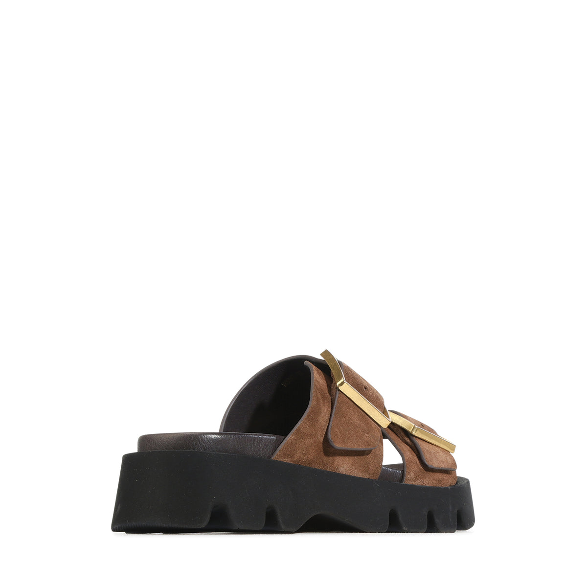 EOS Footwear Stara Leather Slide in pecan-suede
#Color_pecan-suede