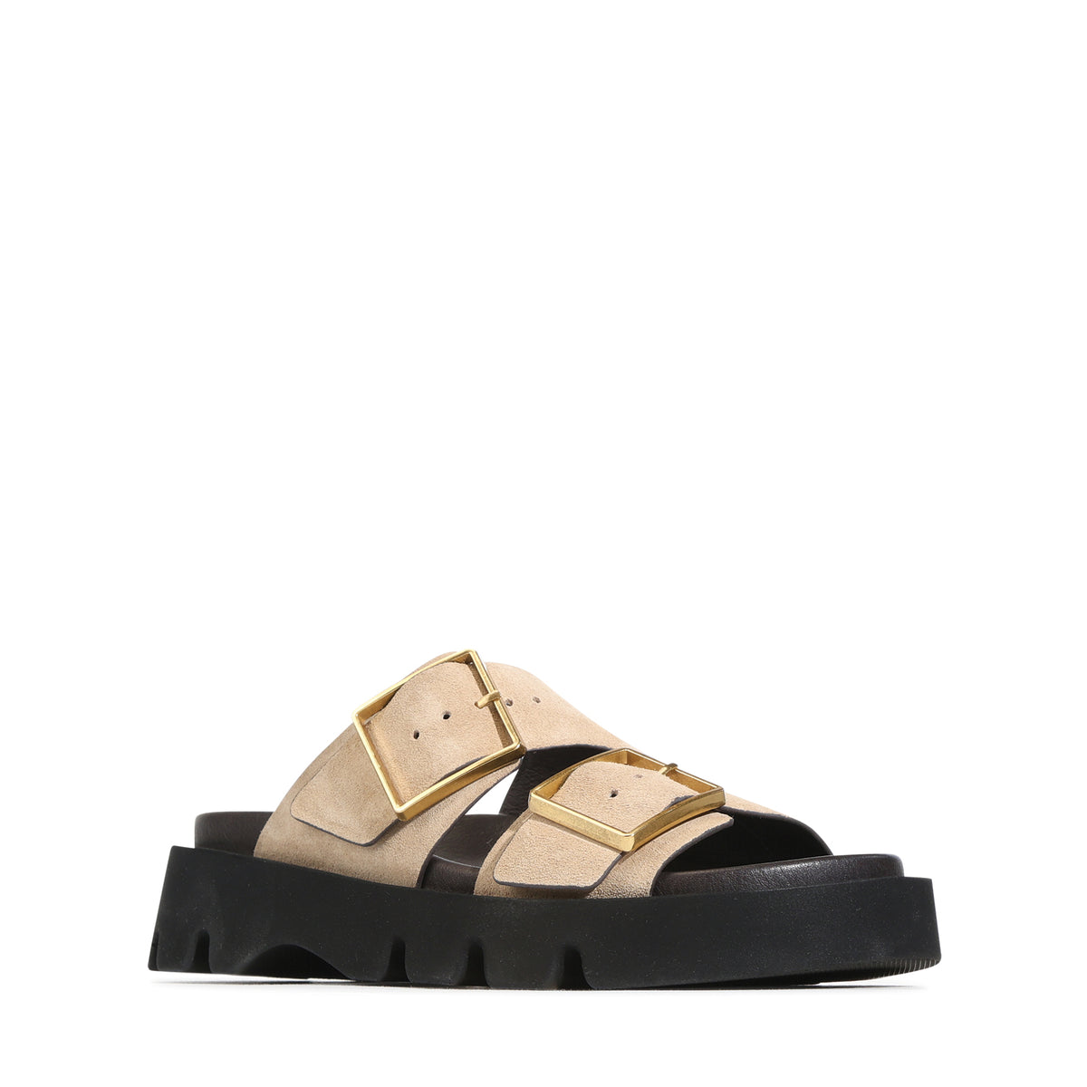 EOS Footwear Stara Leather Slide in taupe-suede
#Color_taupe-suede