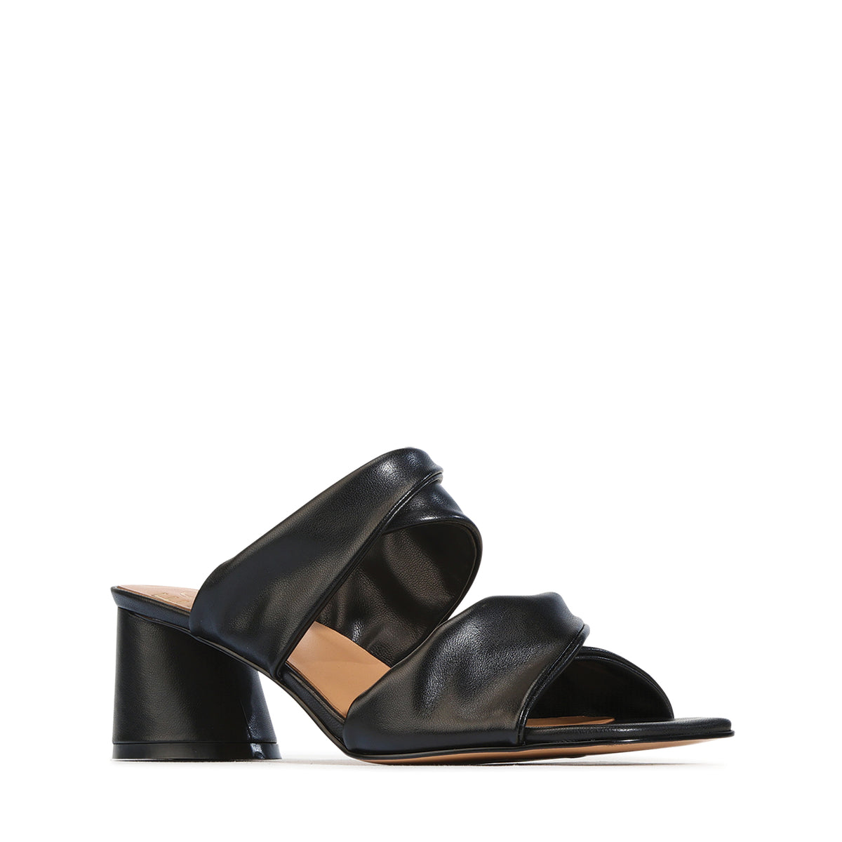 EOS Footwear Petris Leather Heel in Black
#Color_Black