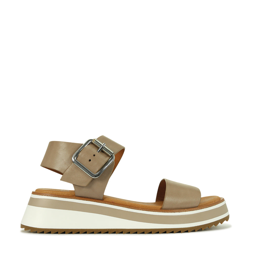 EOS Footwear - Ankle Strap Sandals #color_taupe