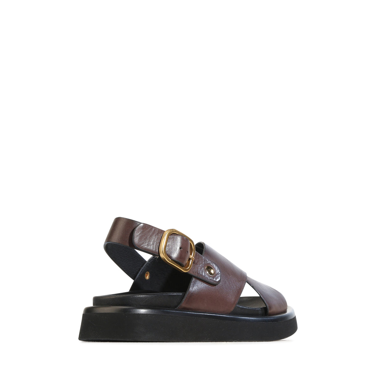 EOS Footwear Slayter Leather Sandal in chestnut
#Color_chestnut