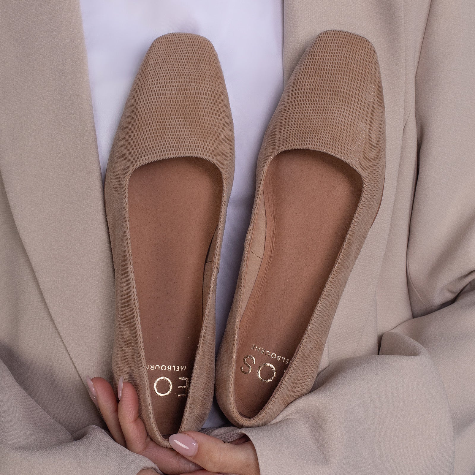 EOS Footwear - SOLANA 
#color_sand
