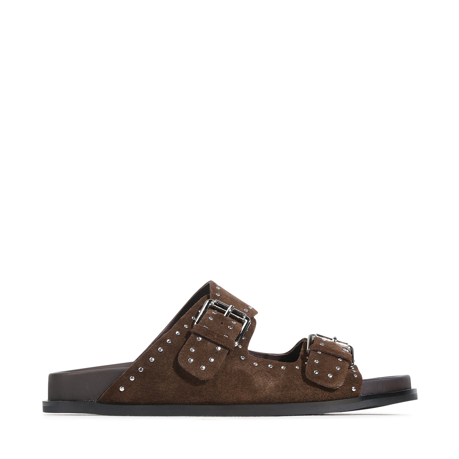EOS Footwear Stara Leather Slide in chestnut-suede
#Color_chestnut-suede
