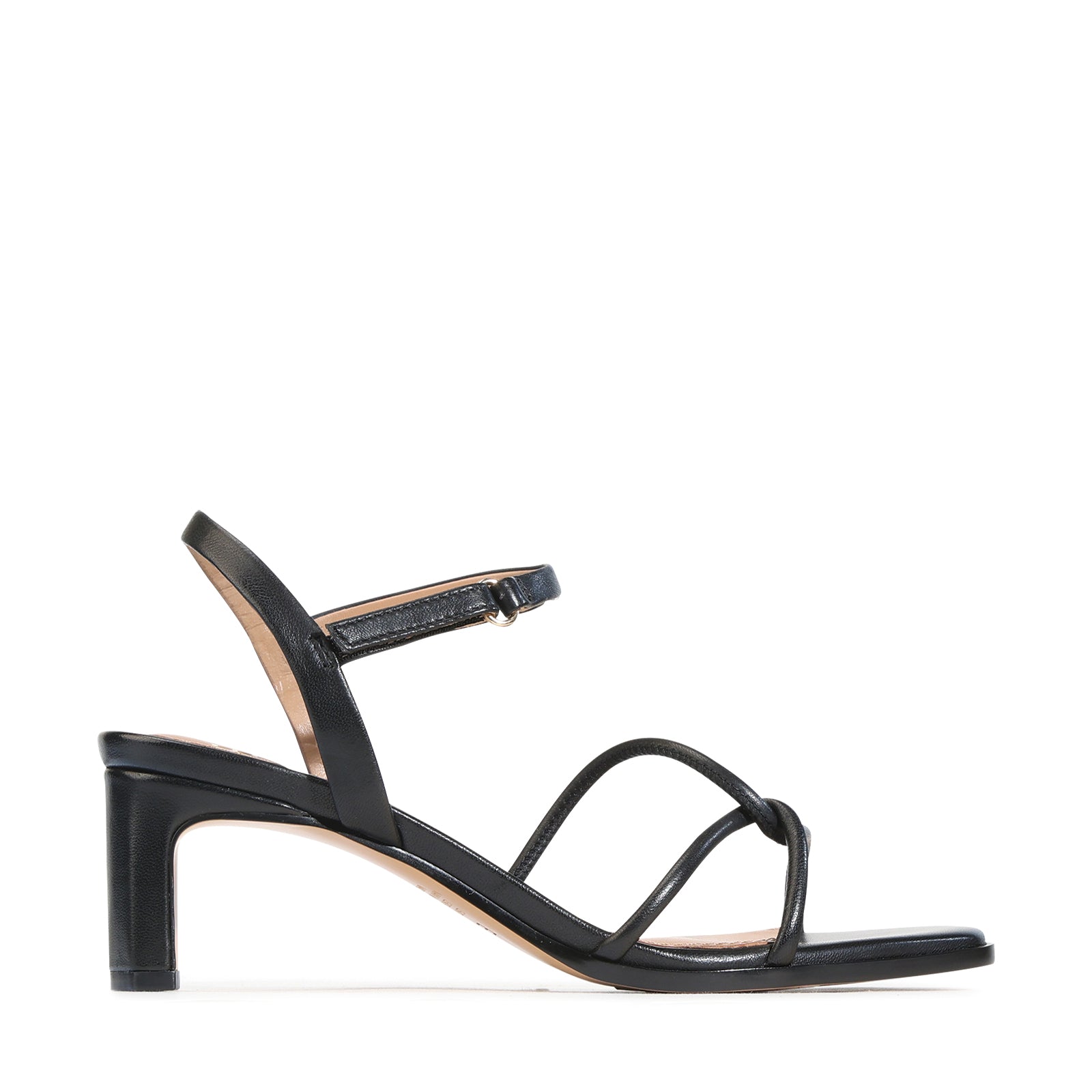 EOS Footwear Vanish Leather Sandal Heel in Black
#Color_black