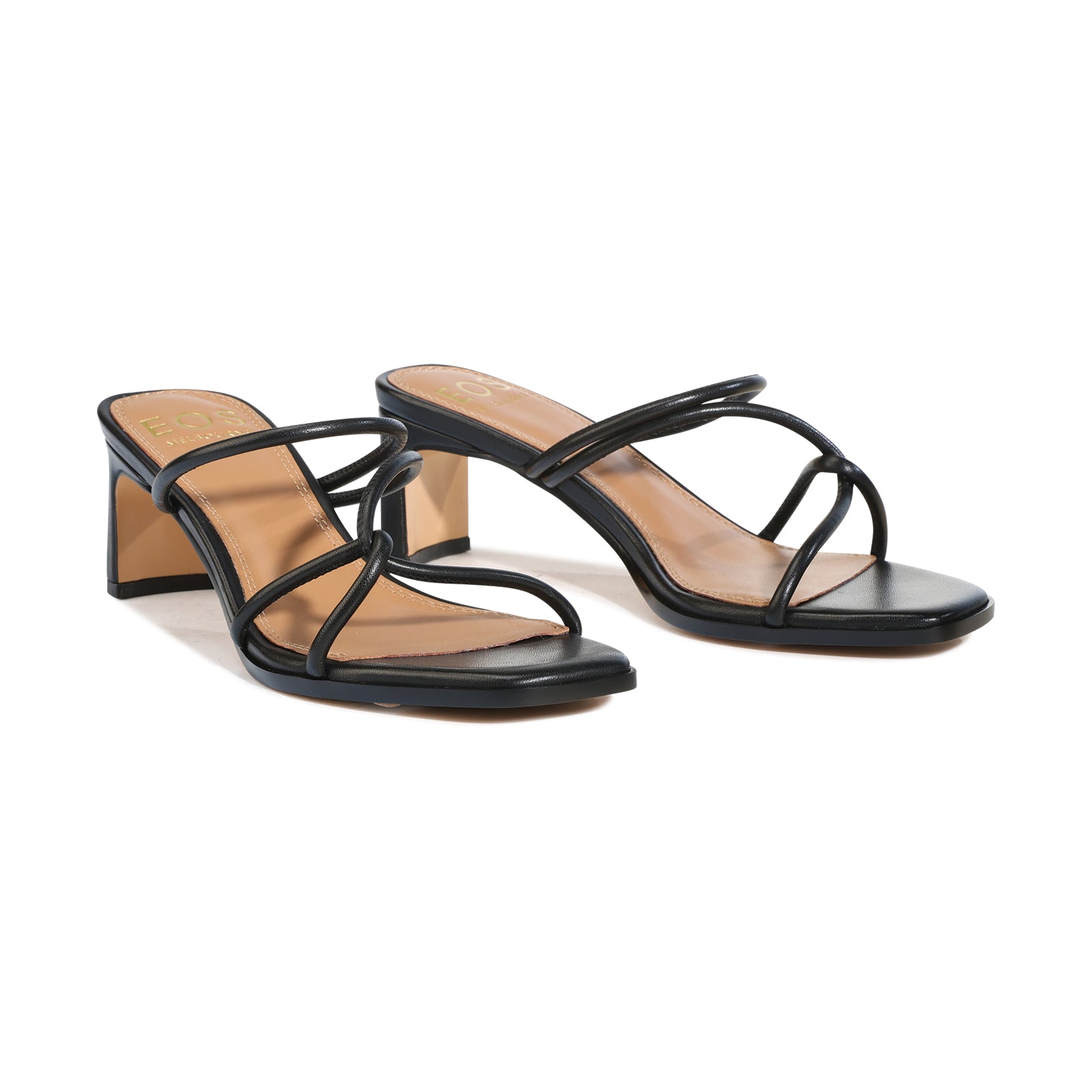 EOS Footwear Mocc Leather Mule in black
#Color_black