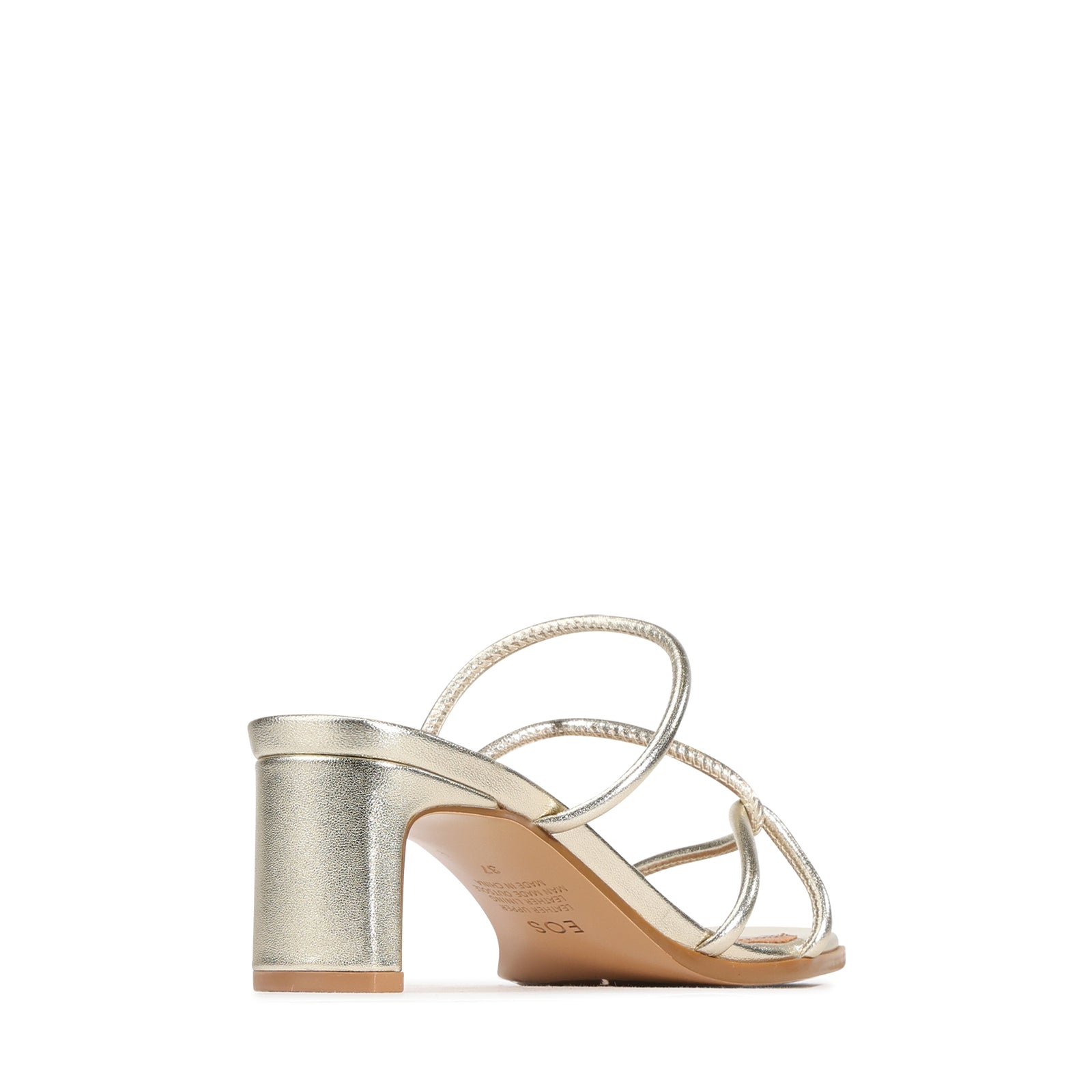 EOS Footwear Mocc Leather Mule in softgold
#Color_softgold
