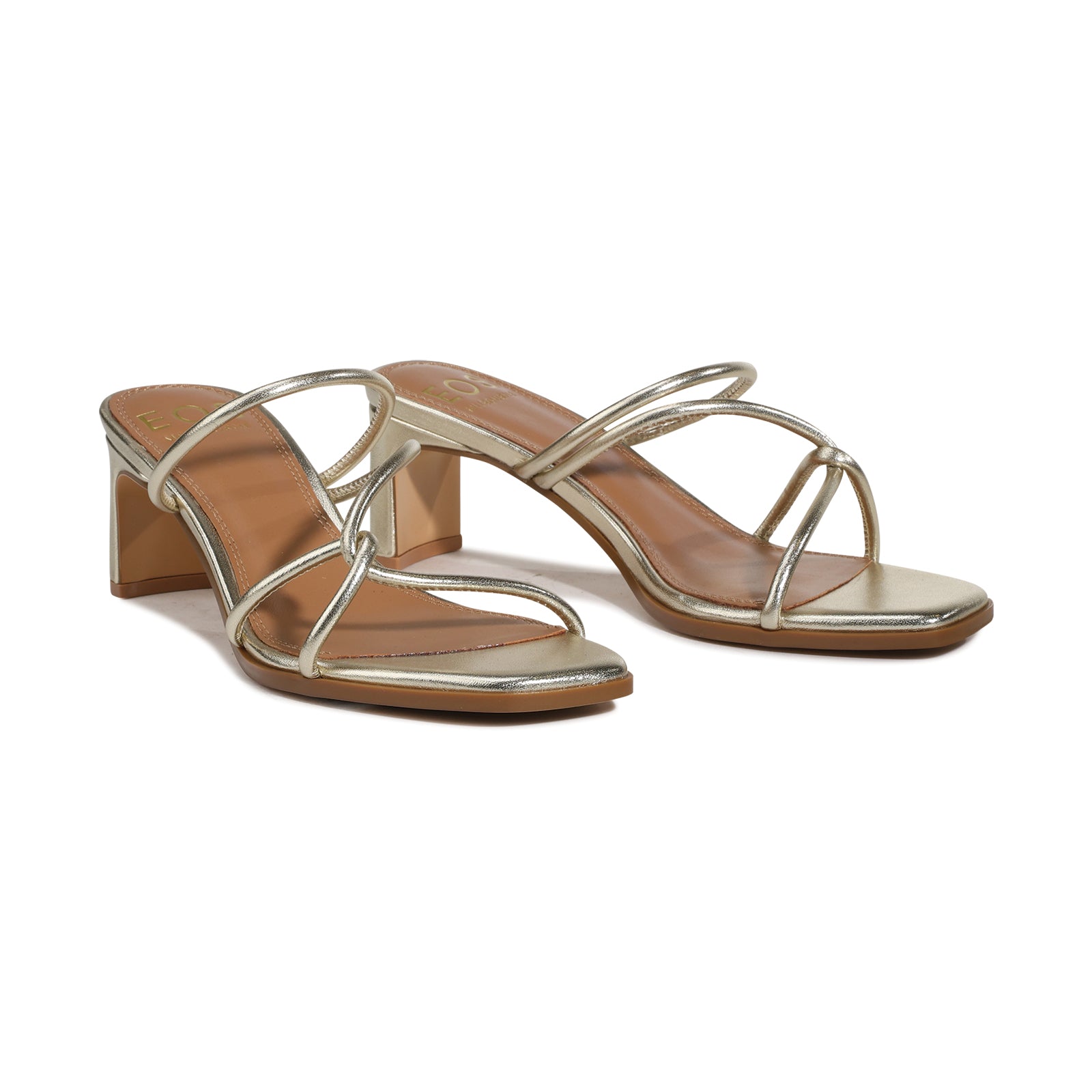 EOS Footwear Mocc Leather Mule in softgold
#Color_softgold