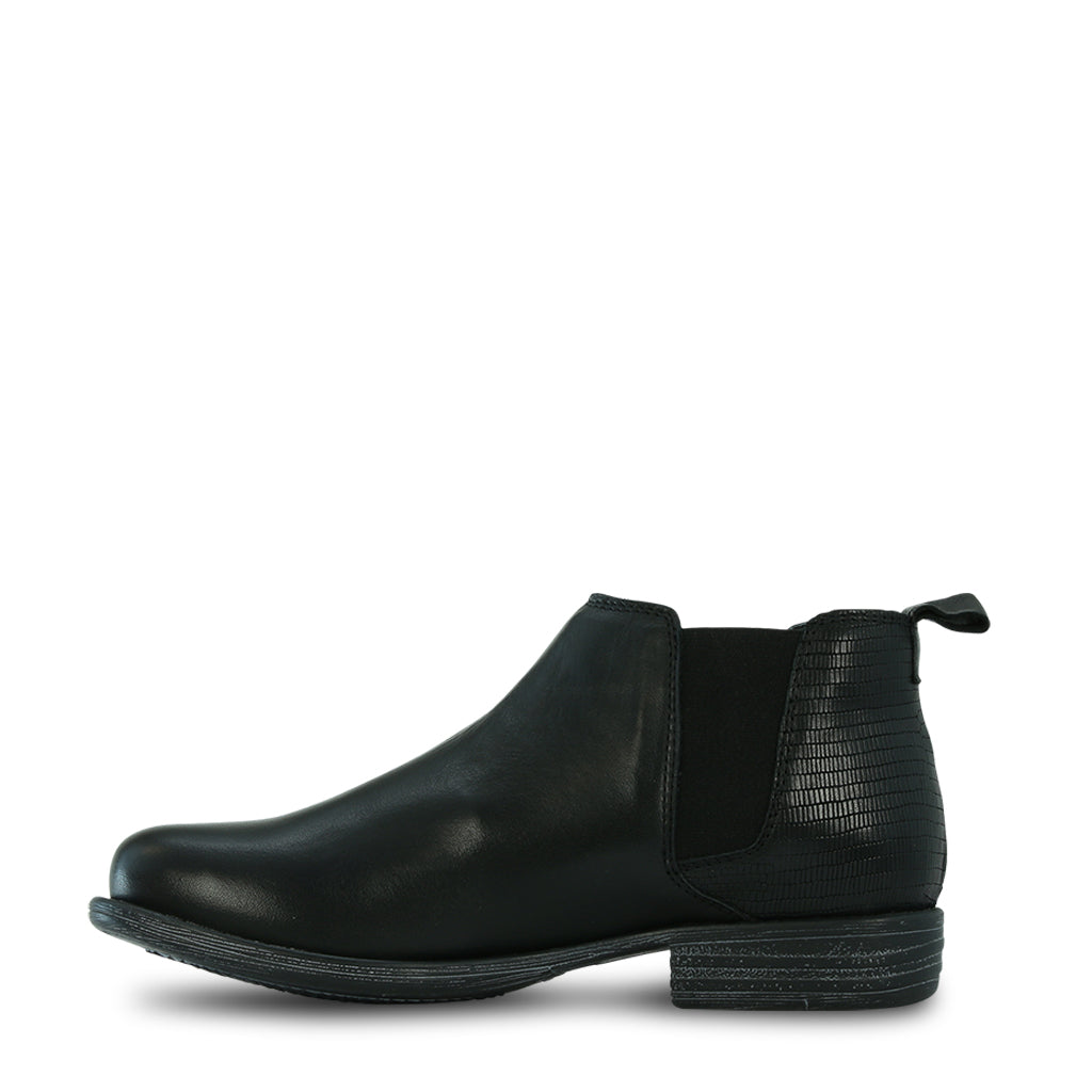 Wilpo Leather Ankle Boots - EOS Footwear - Ankle Boots #color_Black