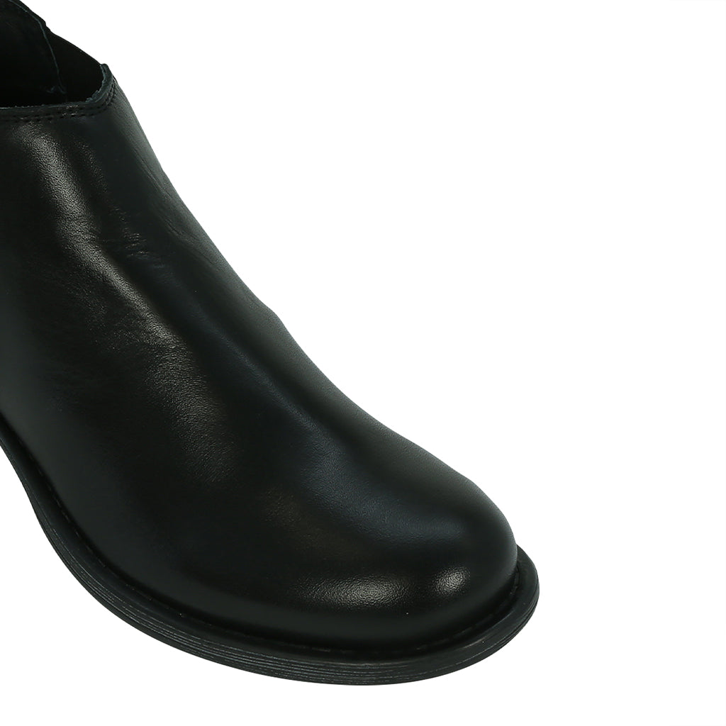 Wilpo Leather Ankle Boots - EOS Footwear - Ankle Boots #color_Black
