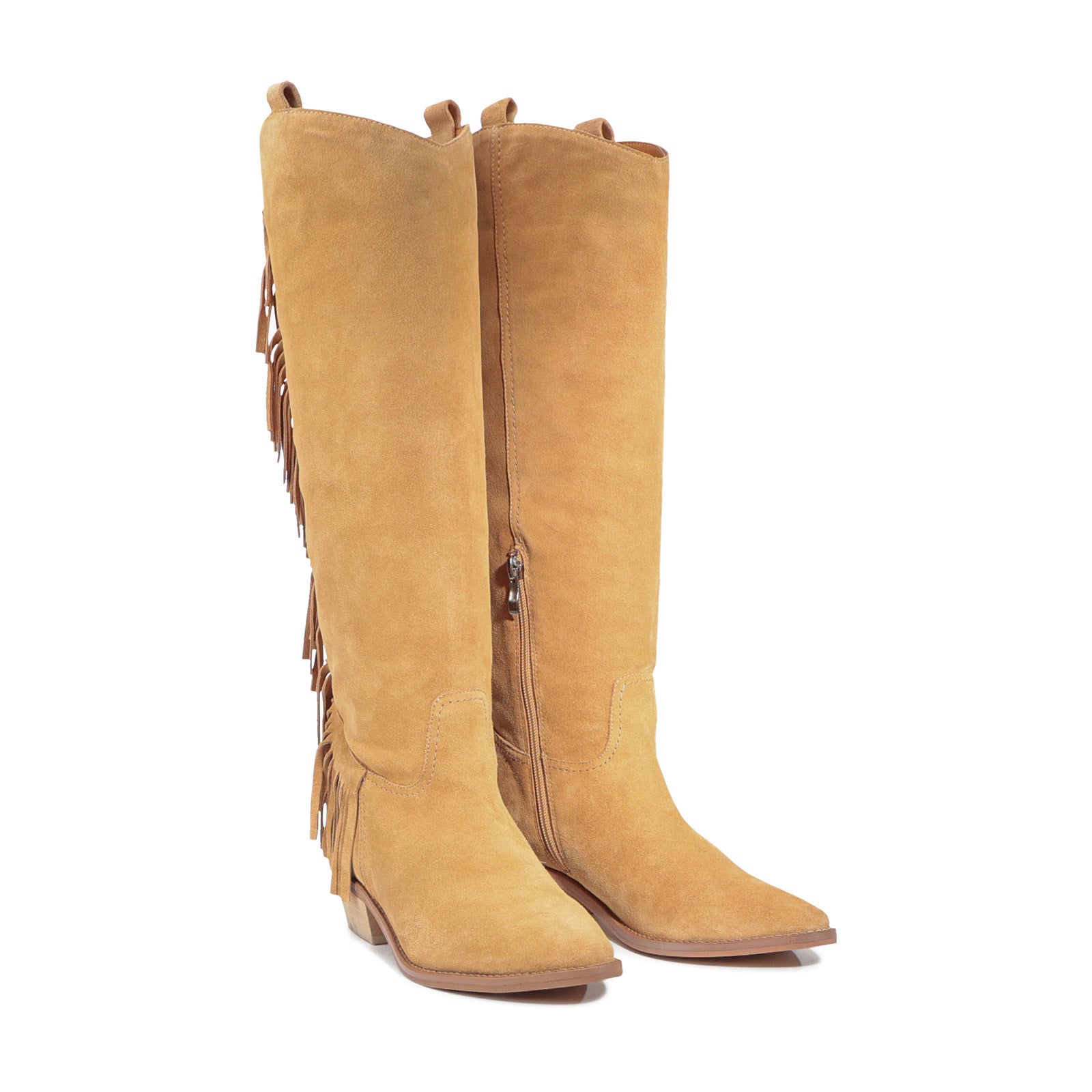 EOS Footwear Zendeya | Women's Long Boots | Fringe Detailing