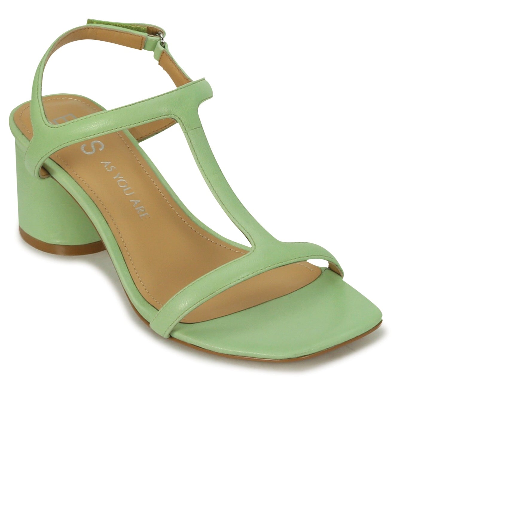 PETRAS LEATHER HEEL SANDAL