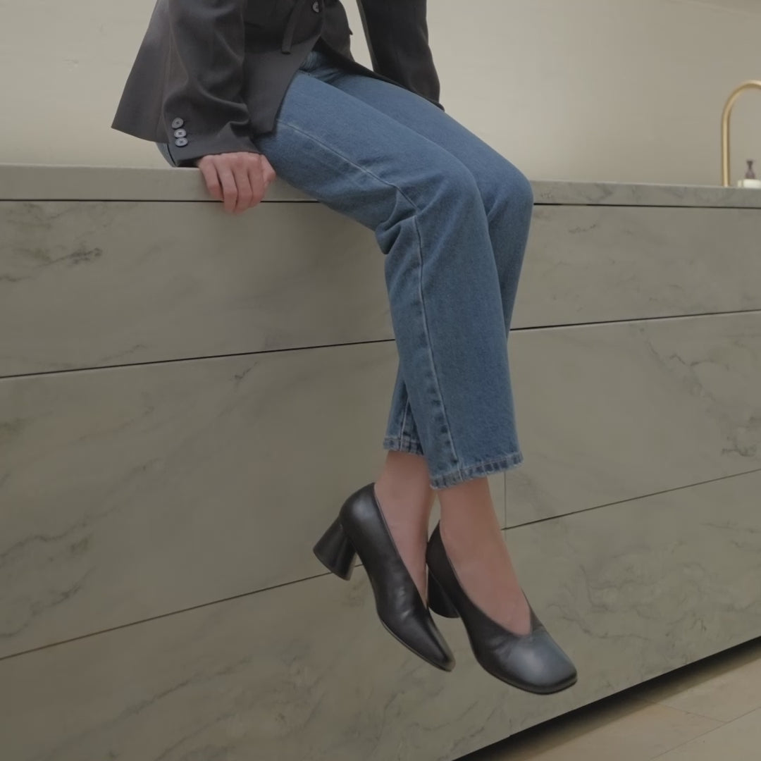 EOS Harlo | Women's Block Heels | Cashmere & Pony Hair Leather