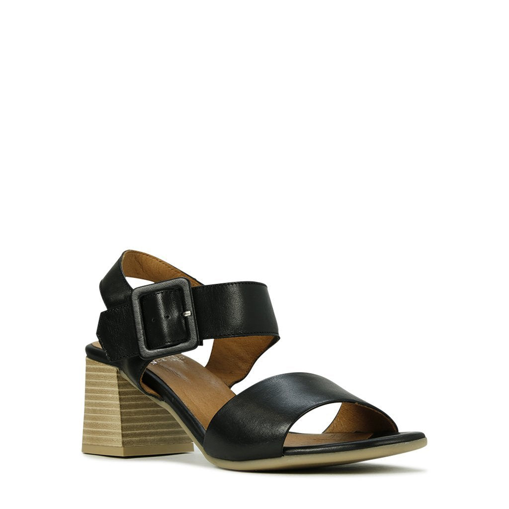 BOUSIE - EOS Footwear - Ankle Strap Sandals #color_Black