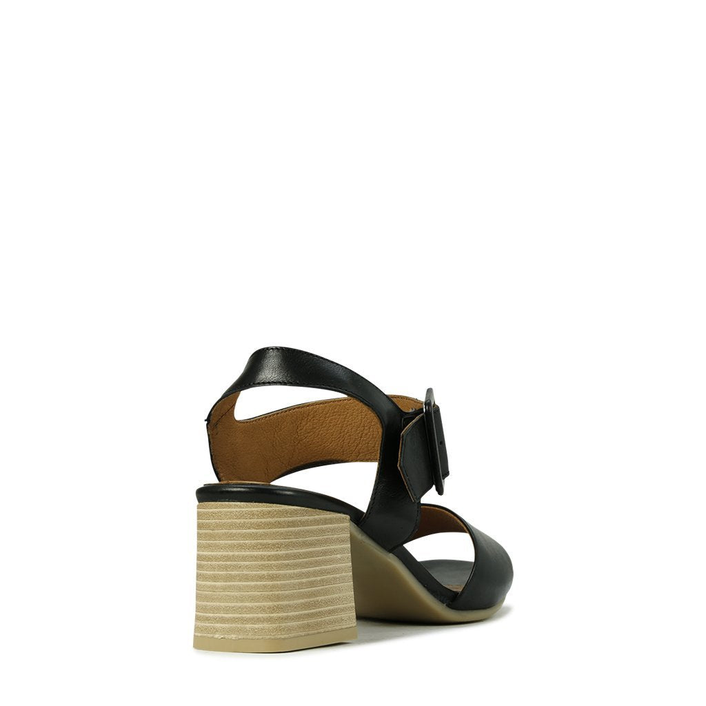 BOUSIE - EOS Footwear - Ankle Strap Sandals #color_Black