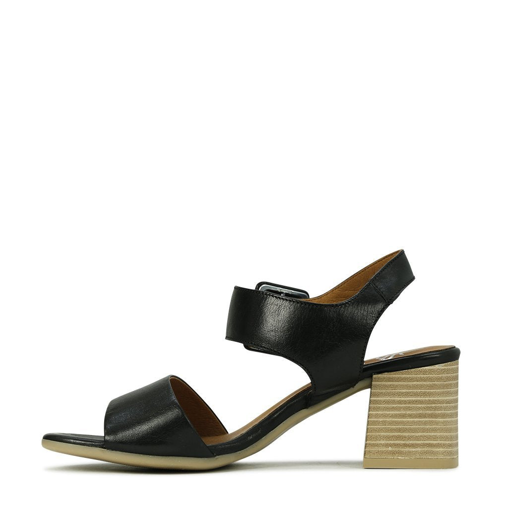 BOUSIE - EOS Footwear - Ankle Strap Sandals #color_Black